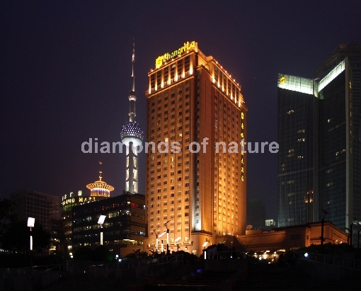 Shangrila Hotel, Oriental Pearl Tower und Bocom Financial Building - Shanghai - China / Shangrila Hotel, Oriental Pearl Tower and Bocom Financial Building  - Shanghai - China