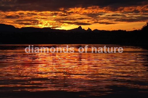 Sonnenuntergang Bute Fjord - Sunshine Coast - Kanada / Sunset Bute Inlet - Sunshine Coast - Canada