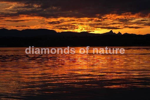Sonnenuntergang Bute Fjord - Sunshine Coast - Kanada / Sunset Bute Inlet - Sunshine Coast - Canada